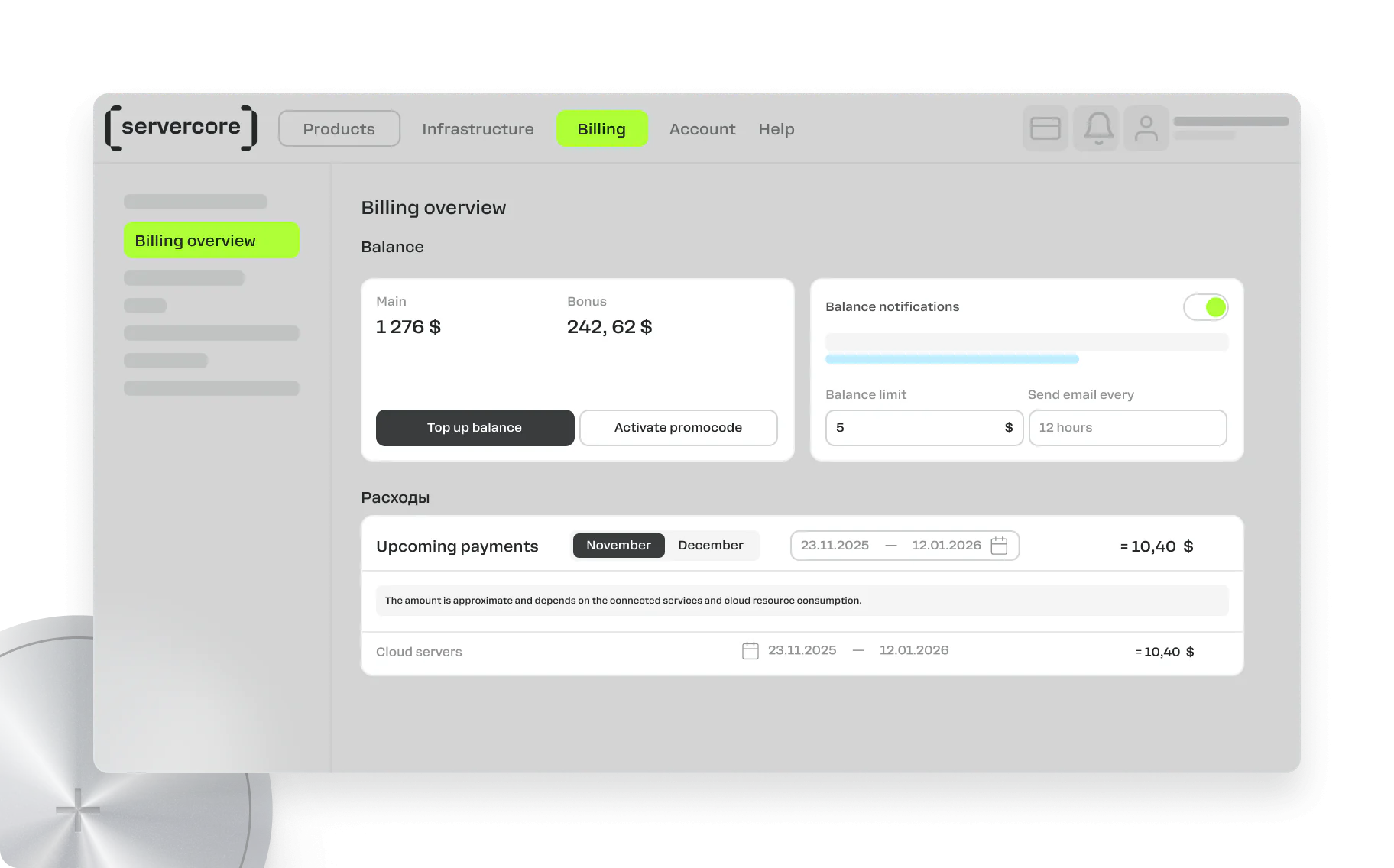 Transparent billing with ready-to-use reports